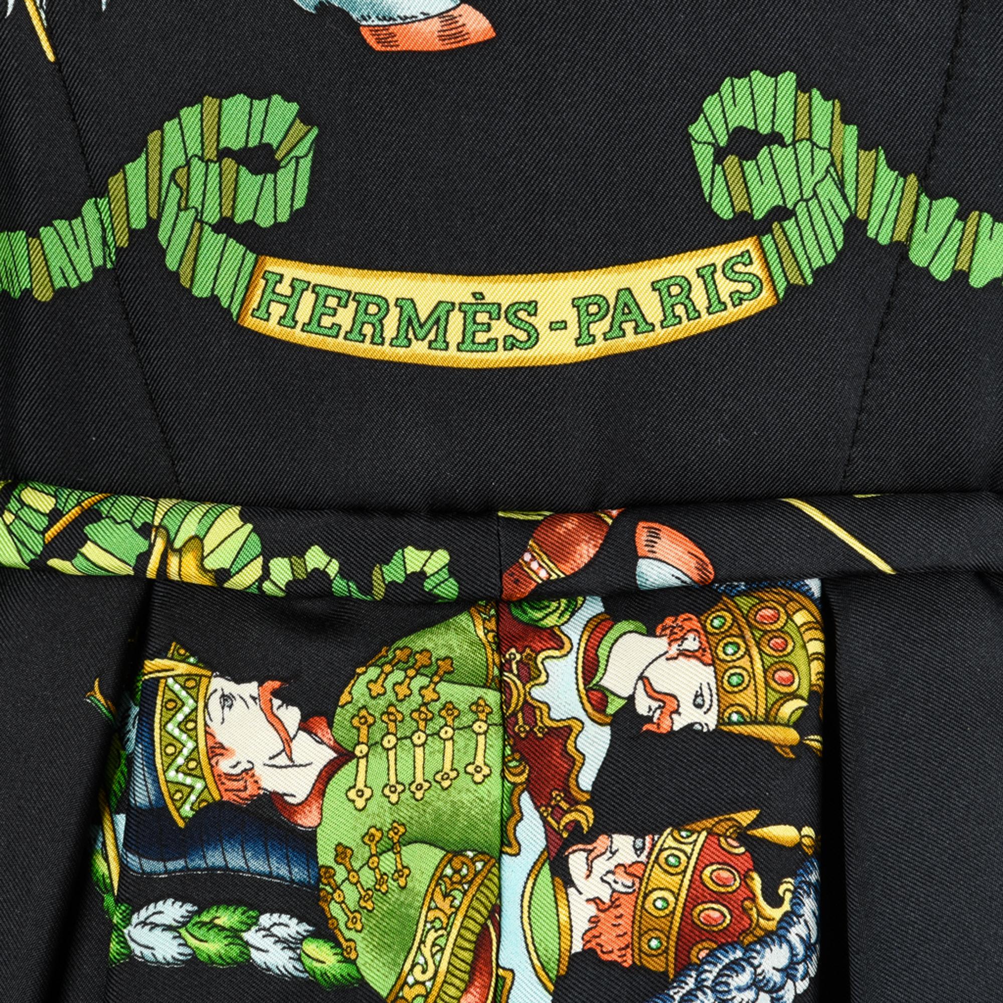 Hermes Vintage Les Fetes Du Roi Soleil Remarkable Reversible Jacket 38  For Sale 3