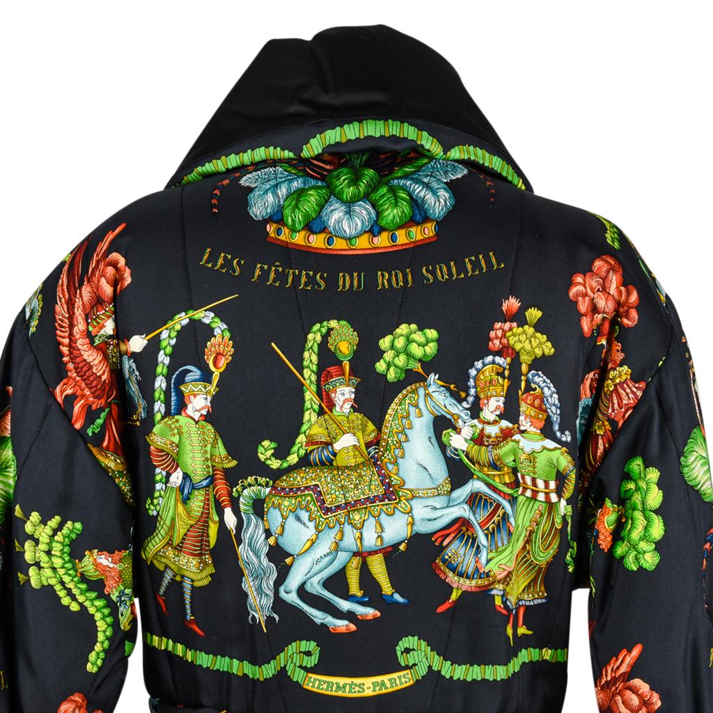 Hermes Vintage Les Fetes Du Roi Soleil Remarkable Reversible Jacket 38  For Sale 5