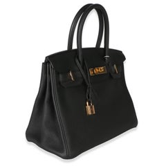 Hermès Black Togo Birkin 30 RGHW