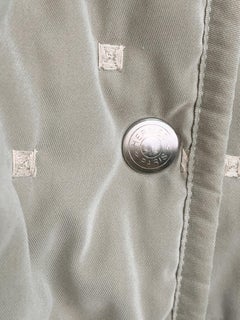 Hermes Vintage Logo Buttons Embroidered Padded Lightweigh Jacket, Taglia unica