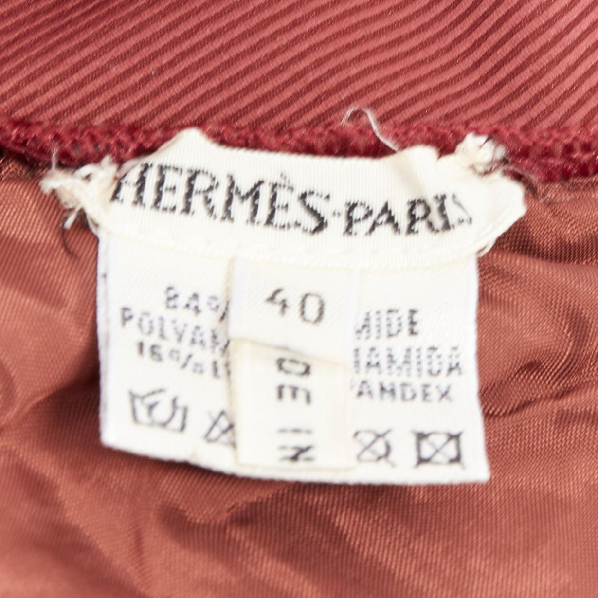 HERMES VINTAGE Martin Margiela orange twill jersey one piece bodysuit FR40 L For Sale 4
