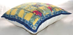 Hermes Vintage Medium "Torana" Silk Scarf Pillow