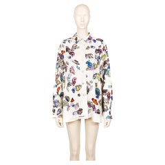 HERMES Vintage Minéraux Silk Shirt Blouse