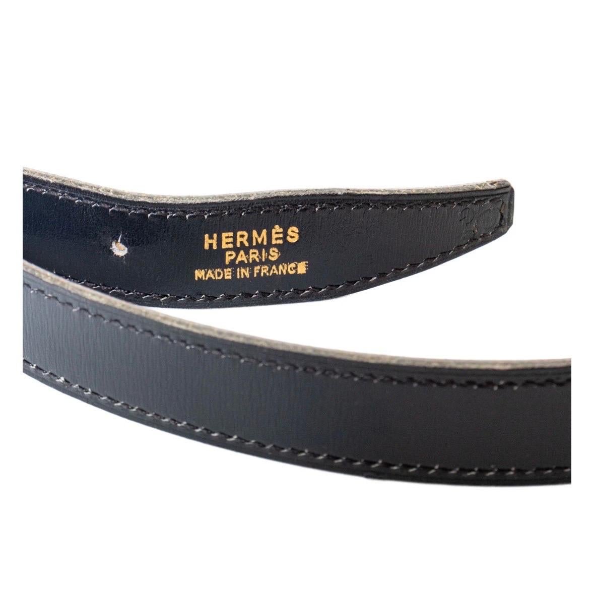 Women's or Men's Hermès Vintage Mini H Belt Trio
