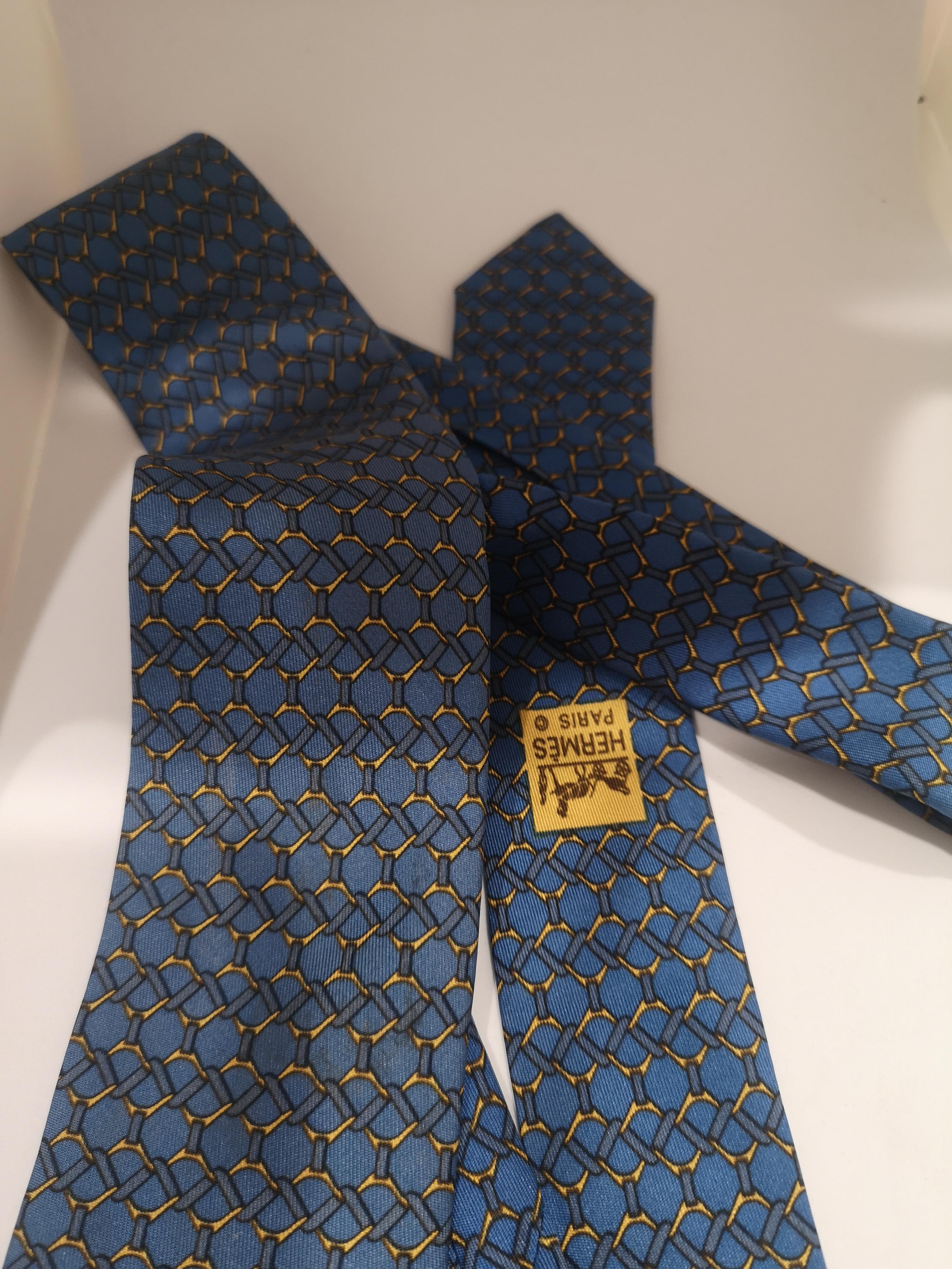 Gray Hermes Vintage multicoloured tie