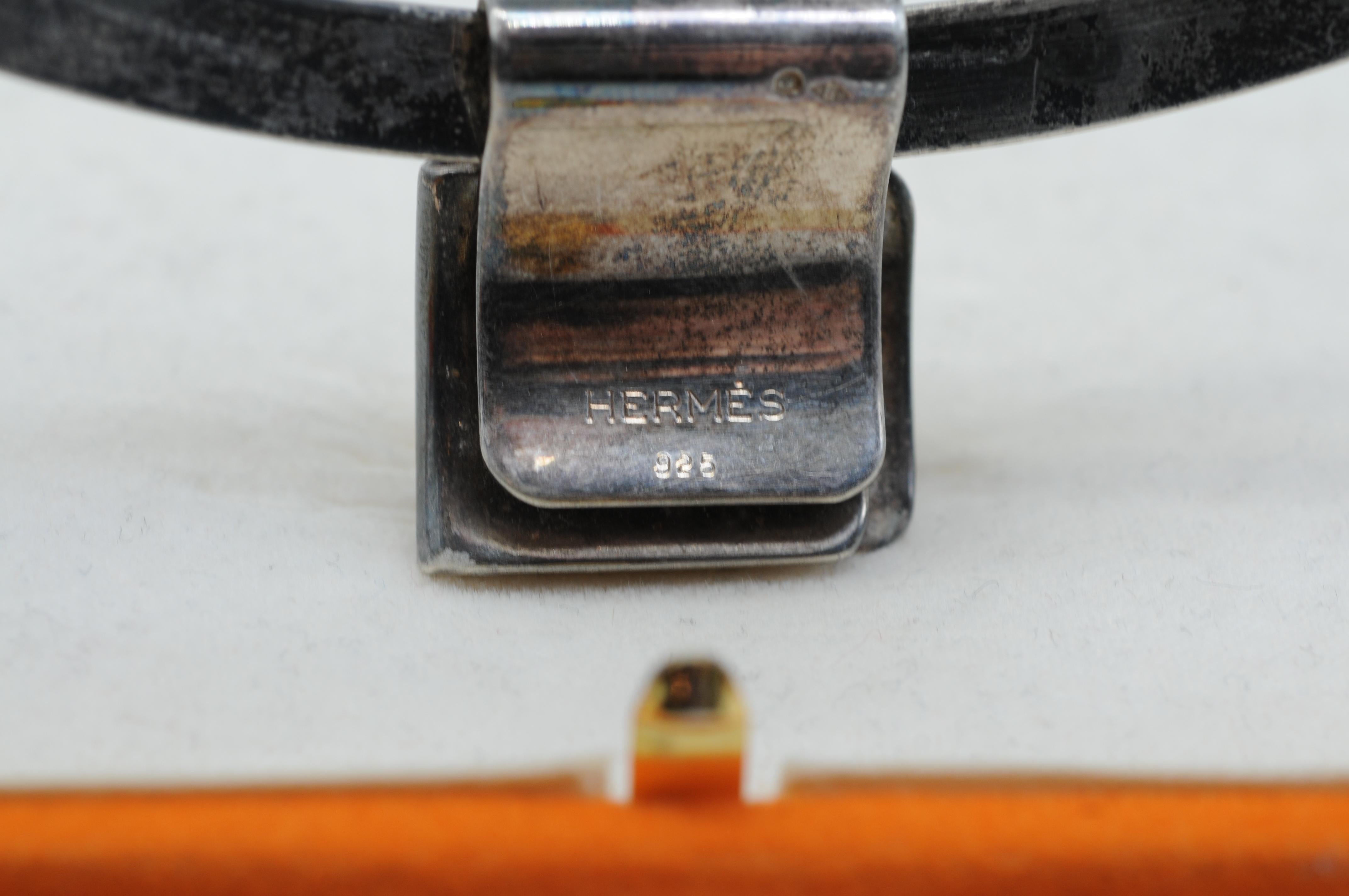 Collana vintage Hermès in argento in vendita 10