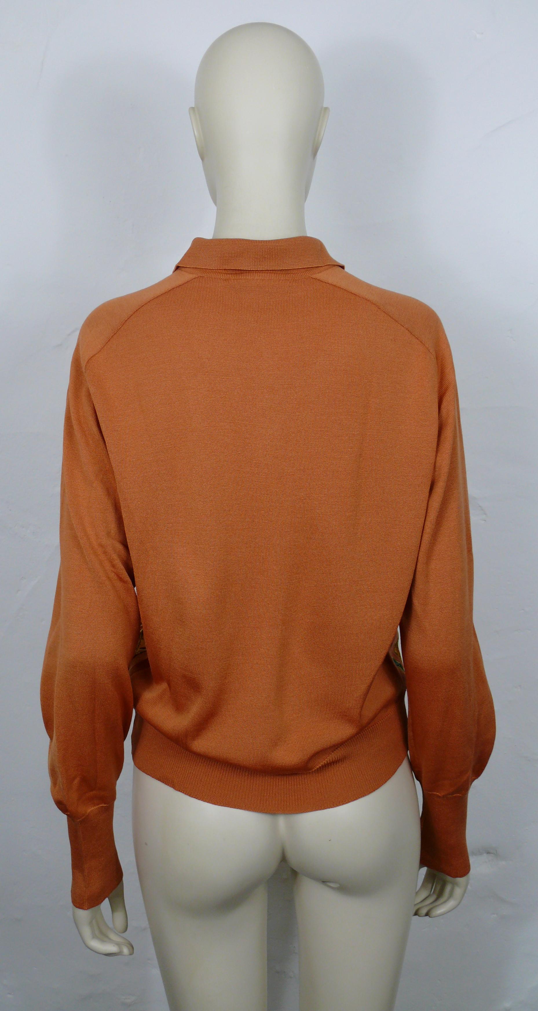 HERMES Vintage Neige d'Antan Silk & Cashmere Sweater For Sale 1