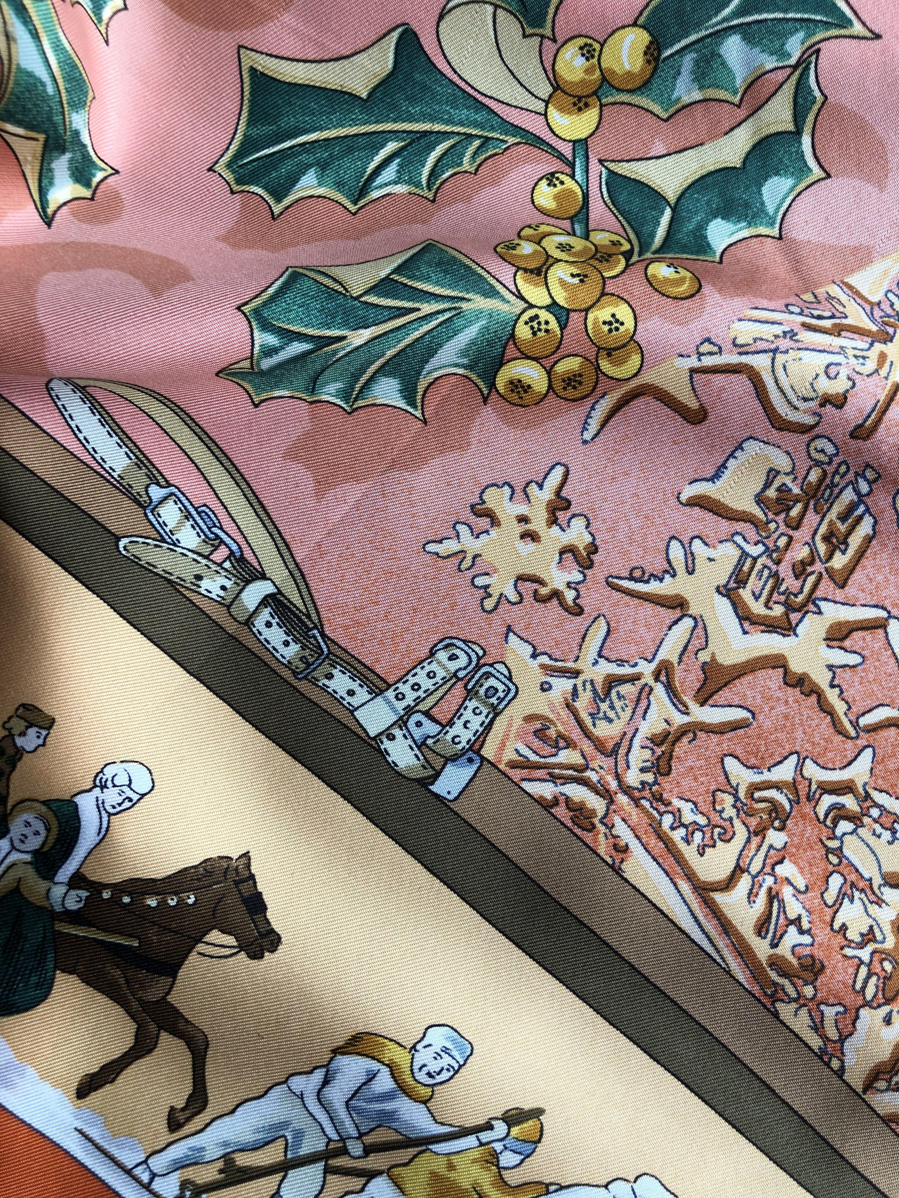 Hermes Vintage Neige D’Antan Silk Scarf, 2011 In Good Condition For Sale In New York, NY