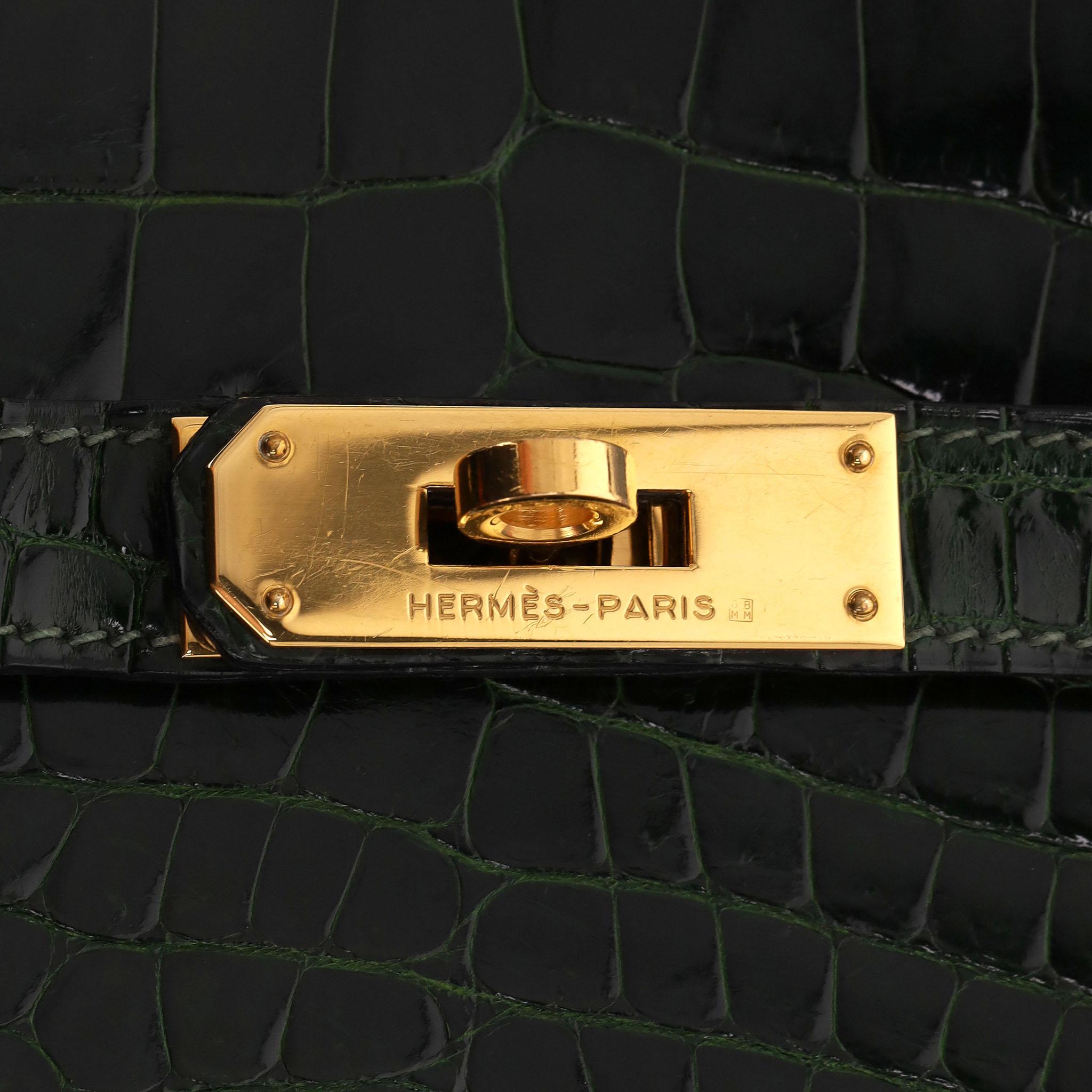 Hermes Vintage Sac à main Himalaya Symbiose 43 en peau d'autruche et de crocodile en vente 2