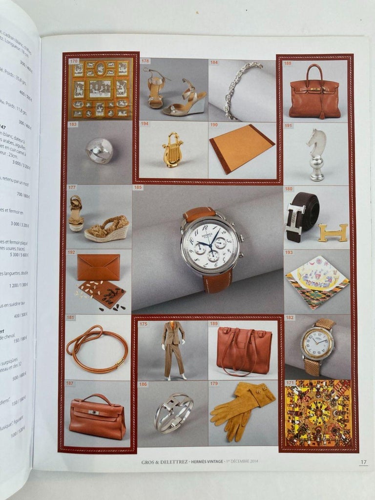 Hermes Vintage Paris Auction Catalog 2014 Published by Gros Delettrez