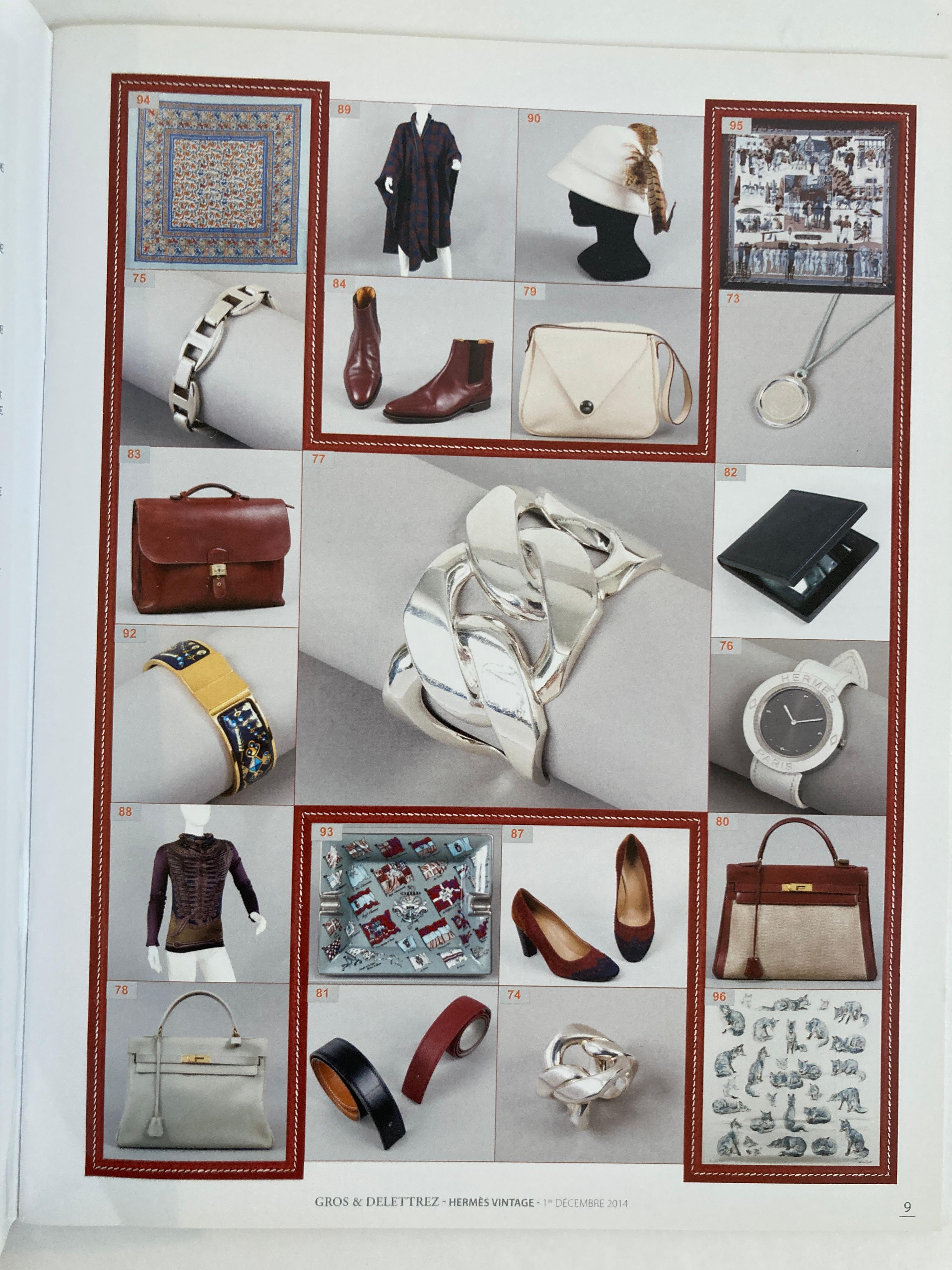 Hermes Vintage Paris Auction Catalog 2014 Published by Gros & Delettrez In Good Condition For Sale In North Hollywood, CA