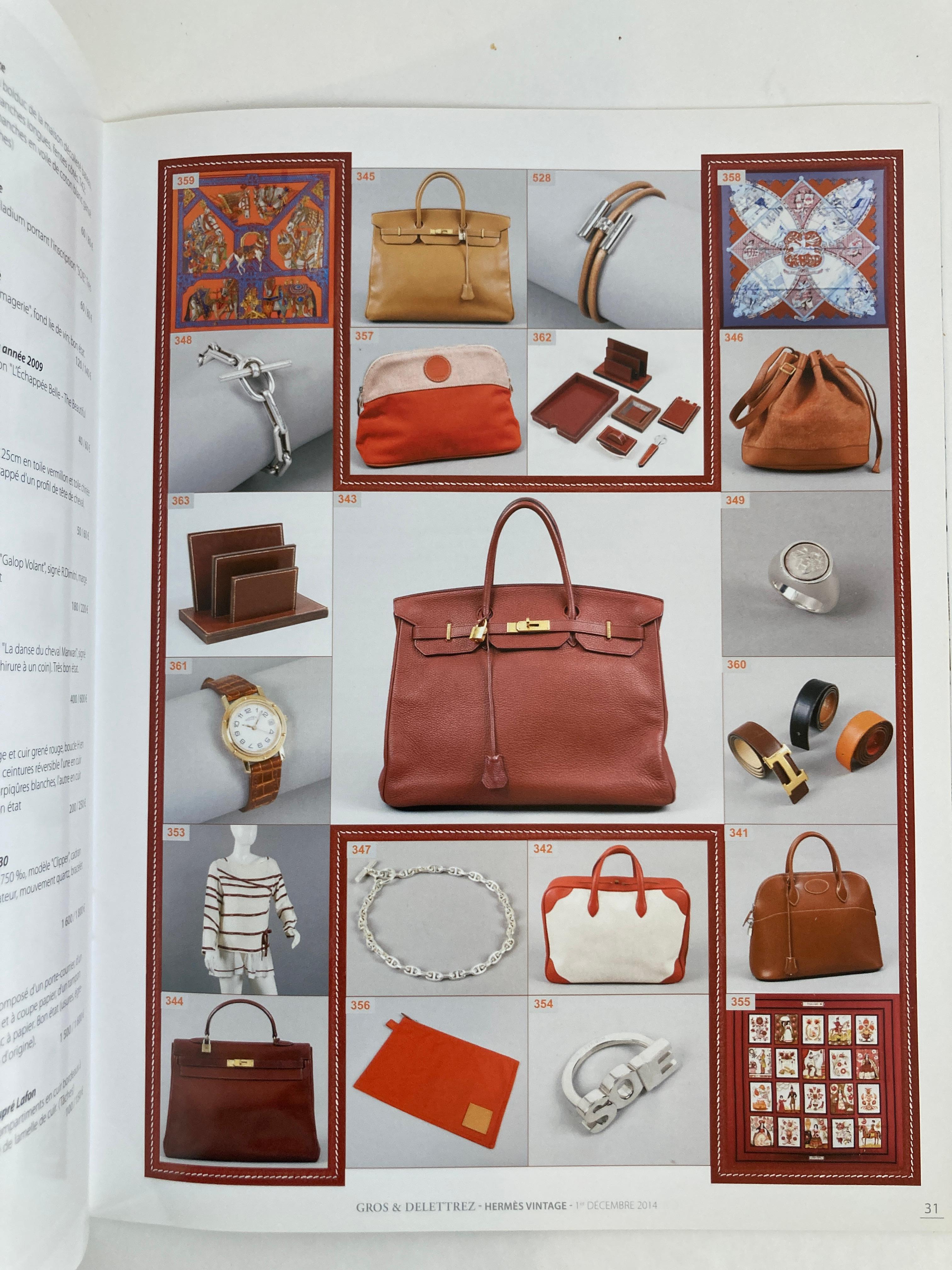 Hermes Vintage Paris Auction Catalog 2014 Published by Gros & Delettrez For Sale 1