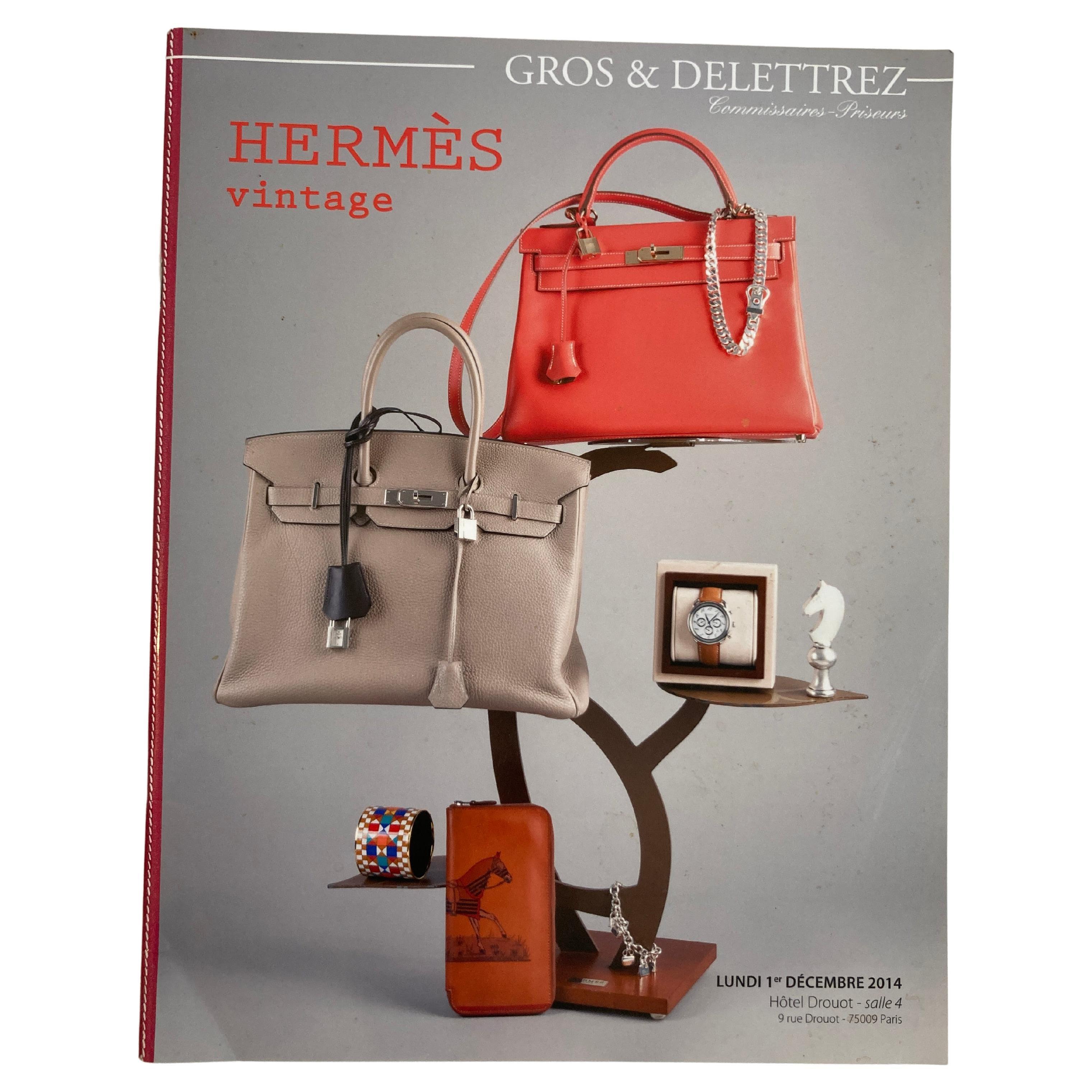 Hermès Vintage Pariser Auktionskatalog 2014 veröffentlicht von Gros & Delettrez