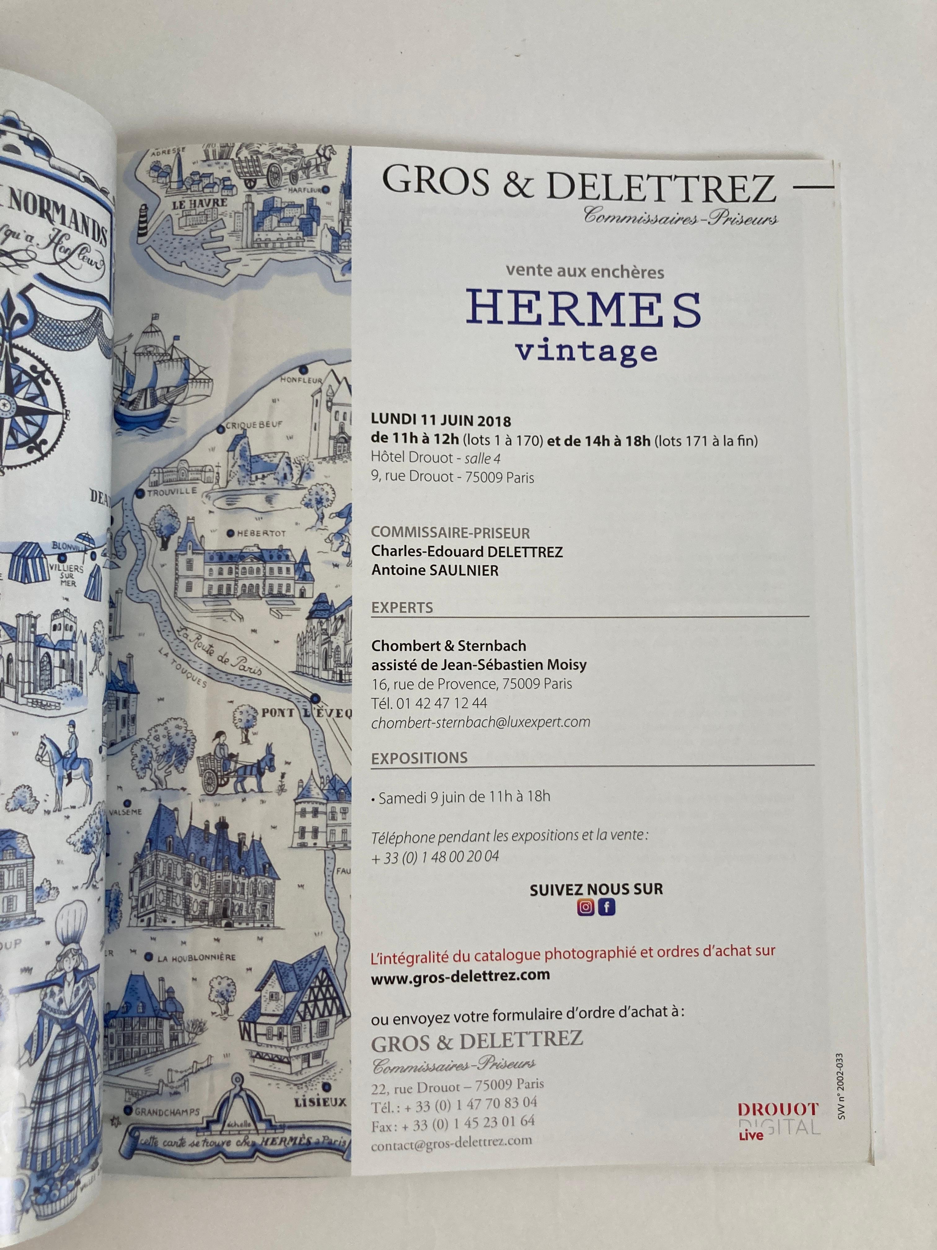 Hermes Vintage Paris Auction Catalog 2018 Published by Gros & Delettrez For Sale 4