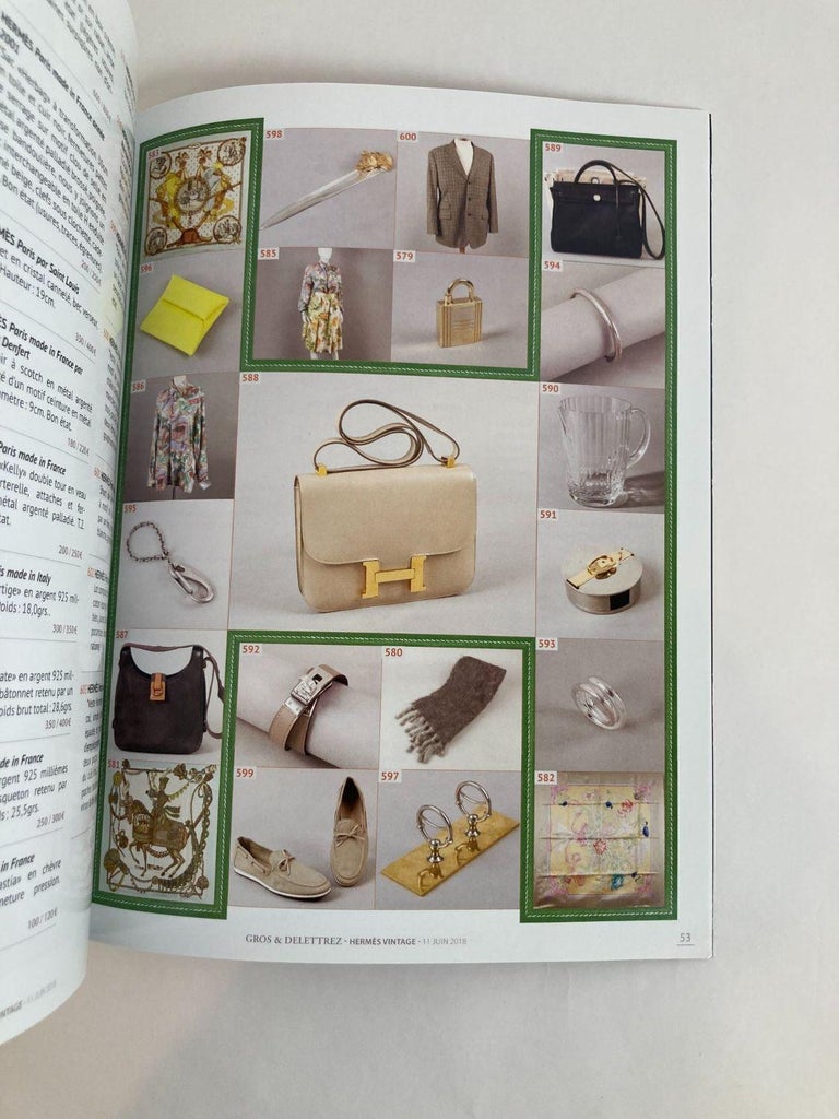 Hermes Vintage Paris Auction Catalog 2018 Published by Gros and