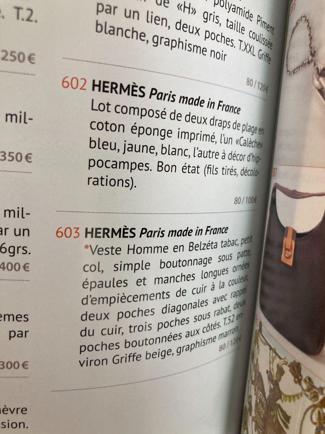 Hermes Vintage Paris Auction Catalog 2018 Published by Gros & Delettrez For Sale 6