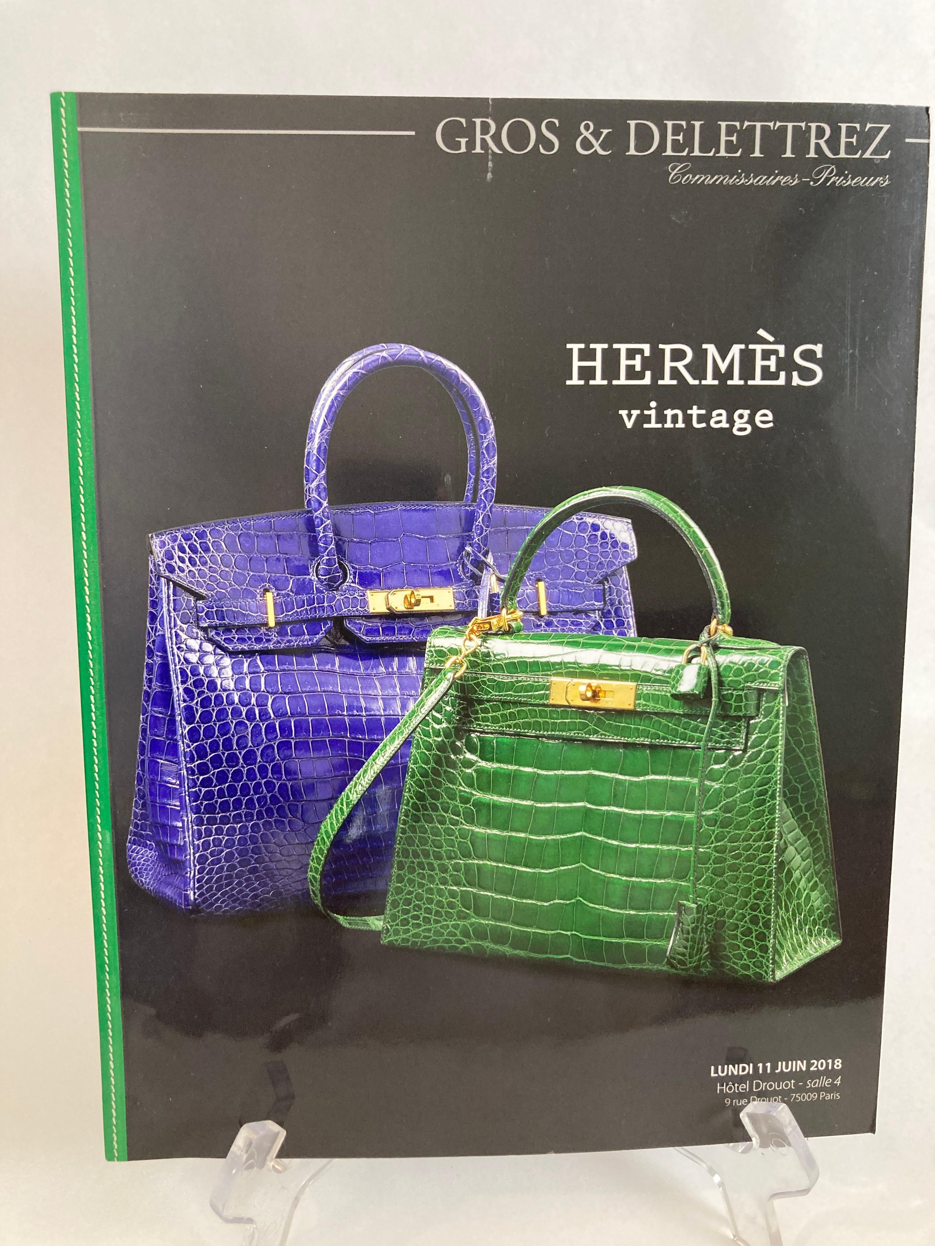 Hermès Vintage Pariser Auktionskatalog 2018 veröffentlicht von Gros & Delettrez im Zustand „Gut“ im Angebot in North Hollywood, CA