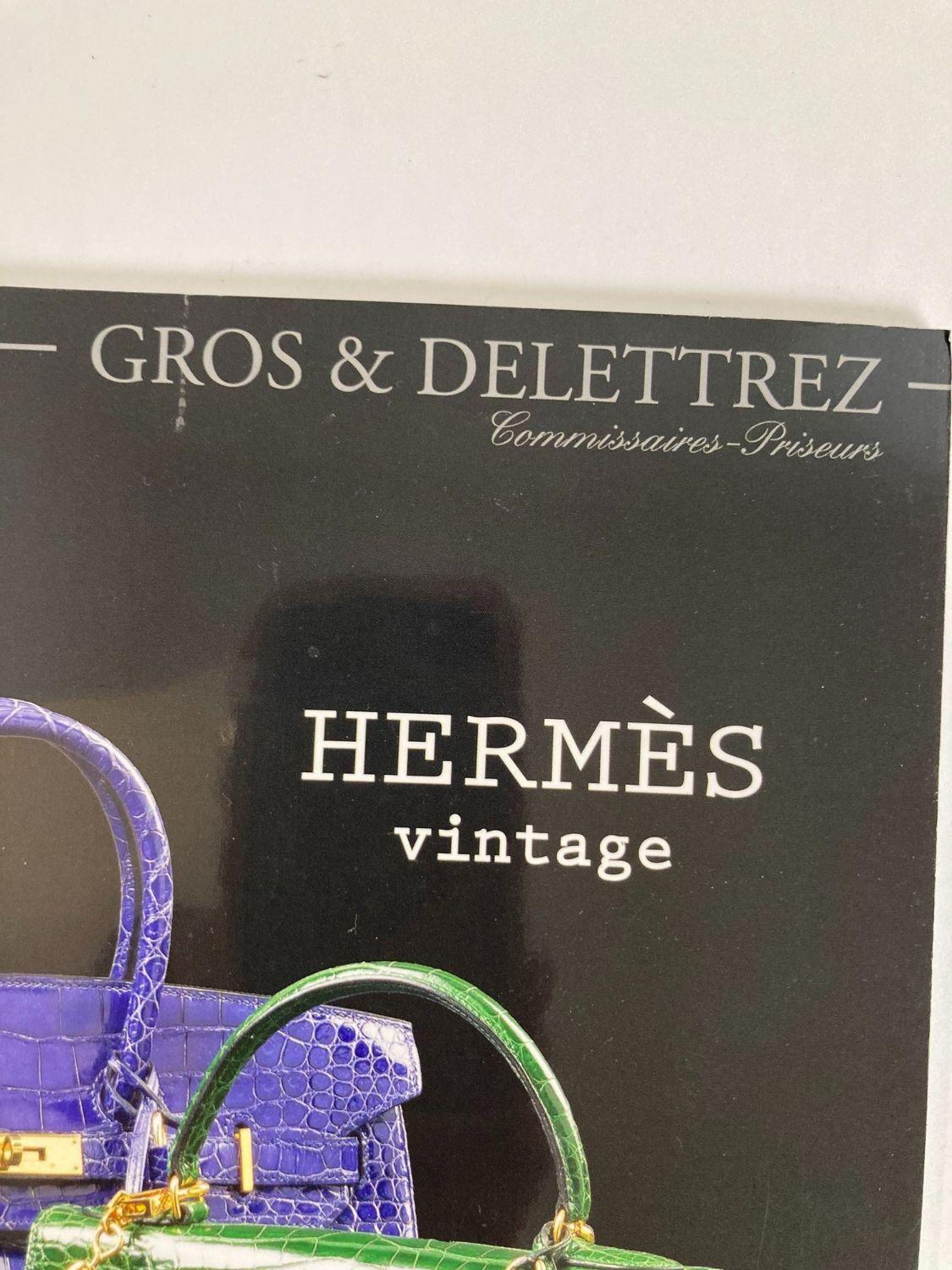 Organic Modern Hermes Vintage Paris Auction Catalog 2018 Published by Gros & Delettrez For Sale