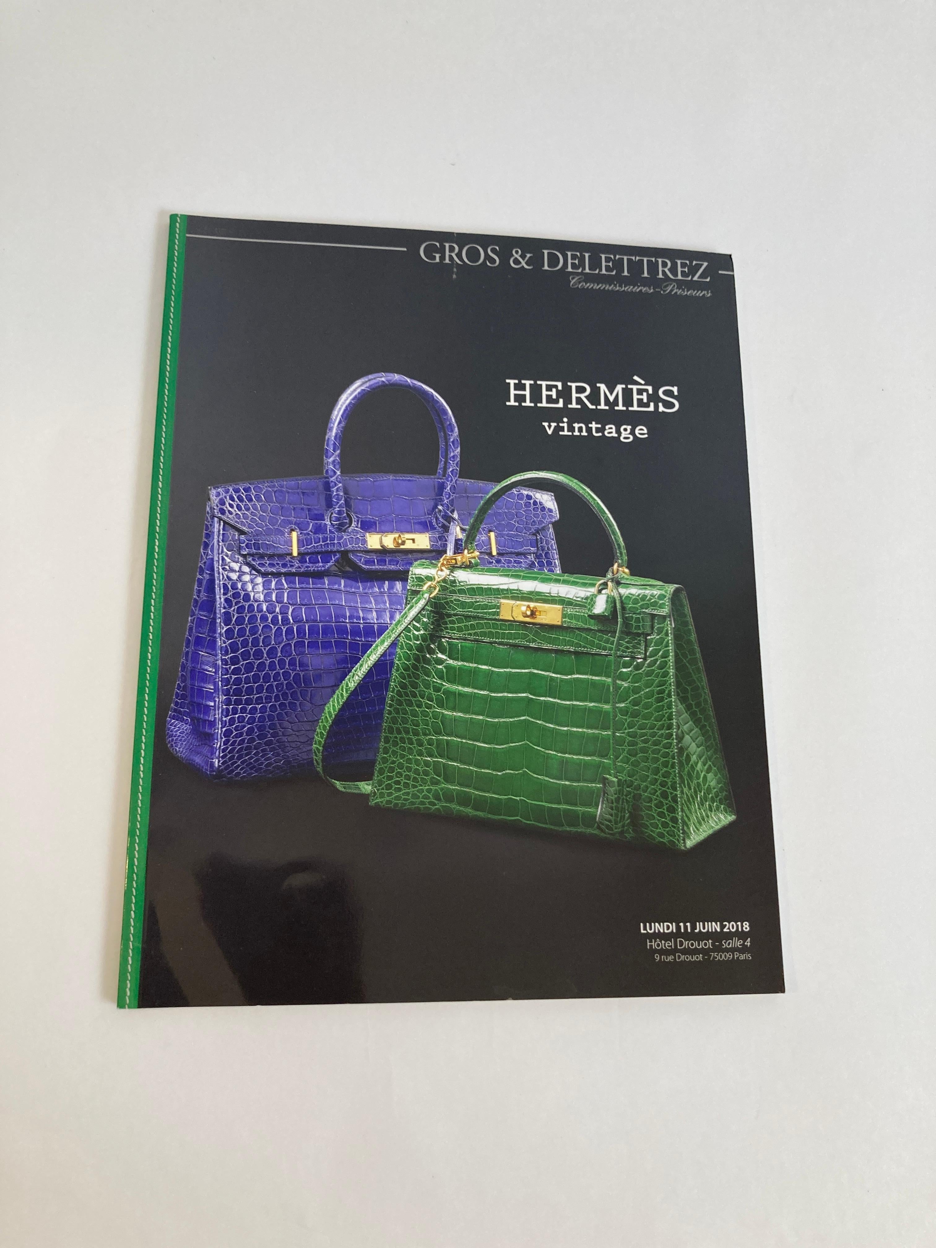 Hermès Vintage Pariser Auktionskatalog 2018 veröffentlicht von Gros & Delettrez für Damen oder Herren im Angebot