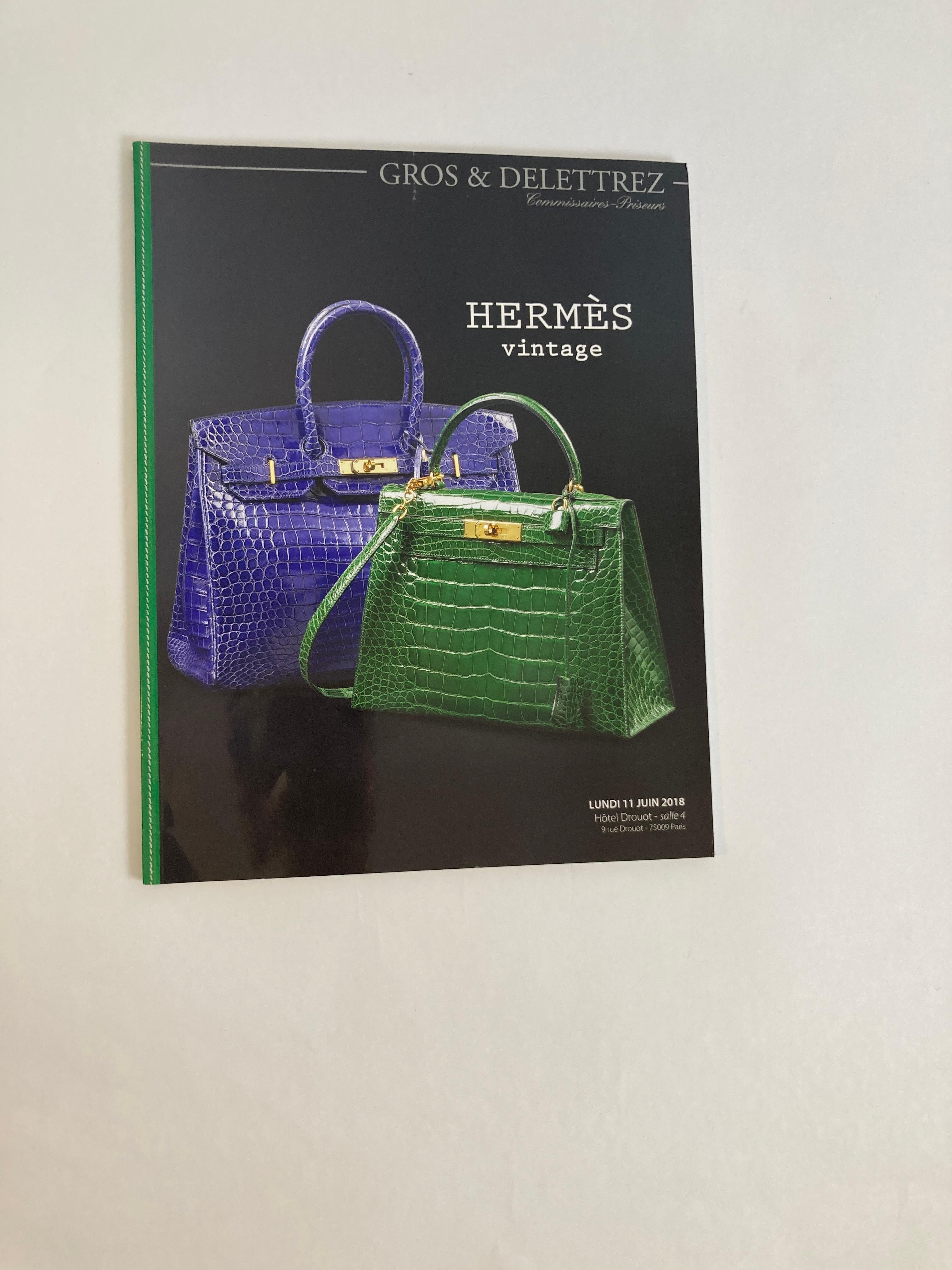 Women's or Men's Hermes Vintage Paris Auction Catalog 2018 Published by Gros & Delettrez For Sale