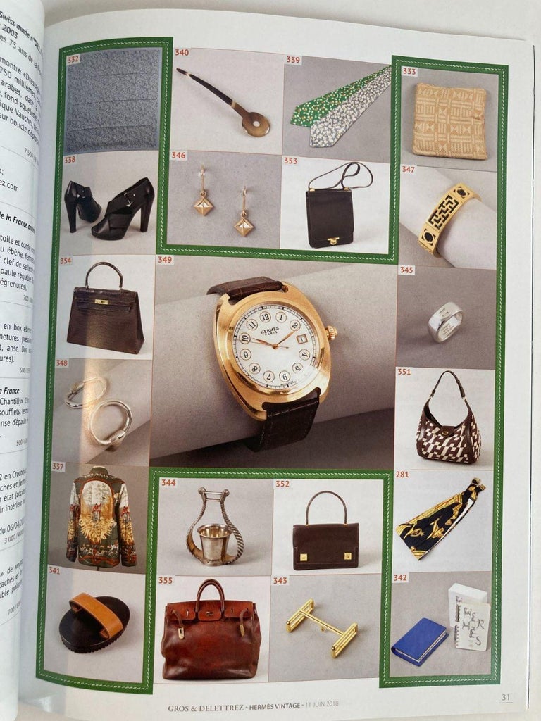 Hermes Vintage Paris Auction Catalog 2018 Published by Gros and