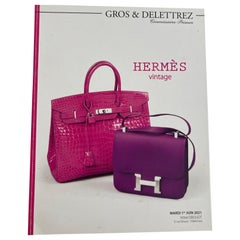 Catalogue des ventes aux enchères vintage d'Hermès Paris 2021 publié par Gros & Delettrez