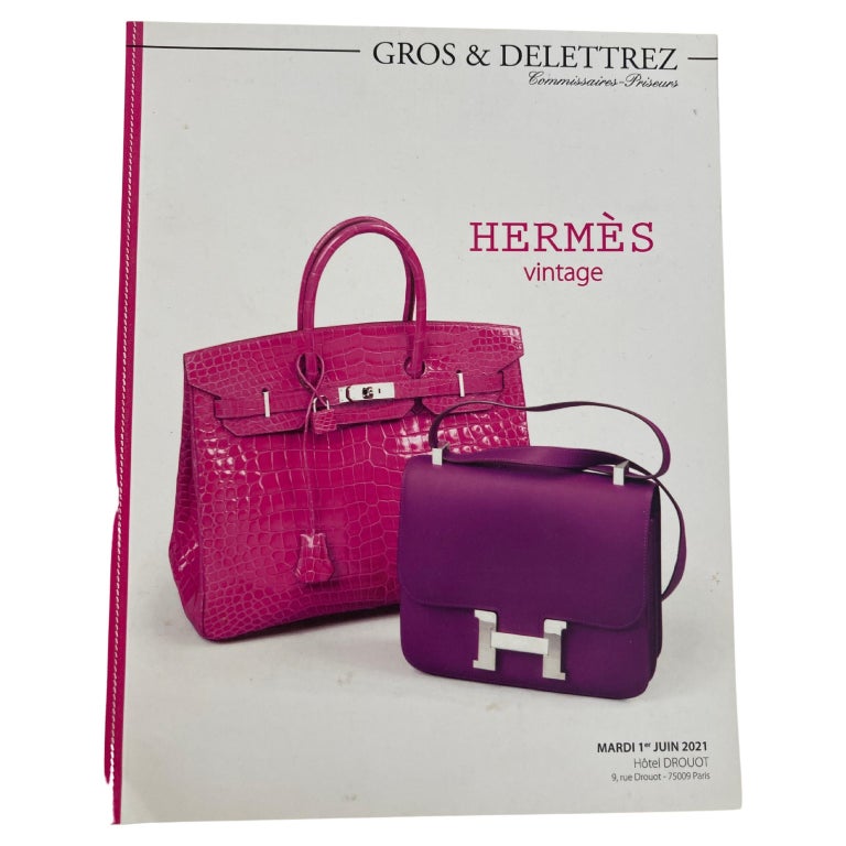 Hermes Vintage Paris Auction Catalog 2021 Published by Gros and