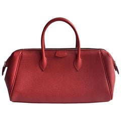Hermes vintage Paris Bombay in red Vache Liégée
