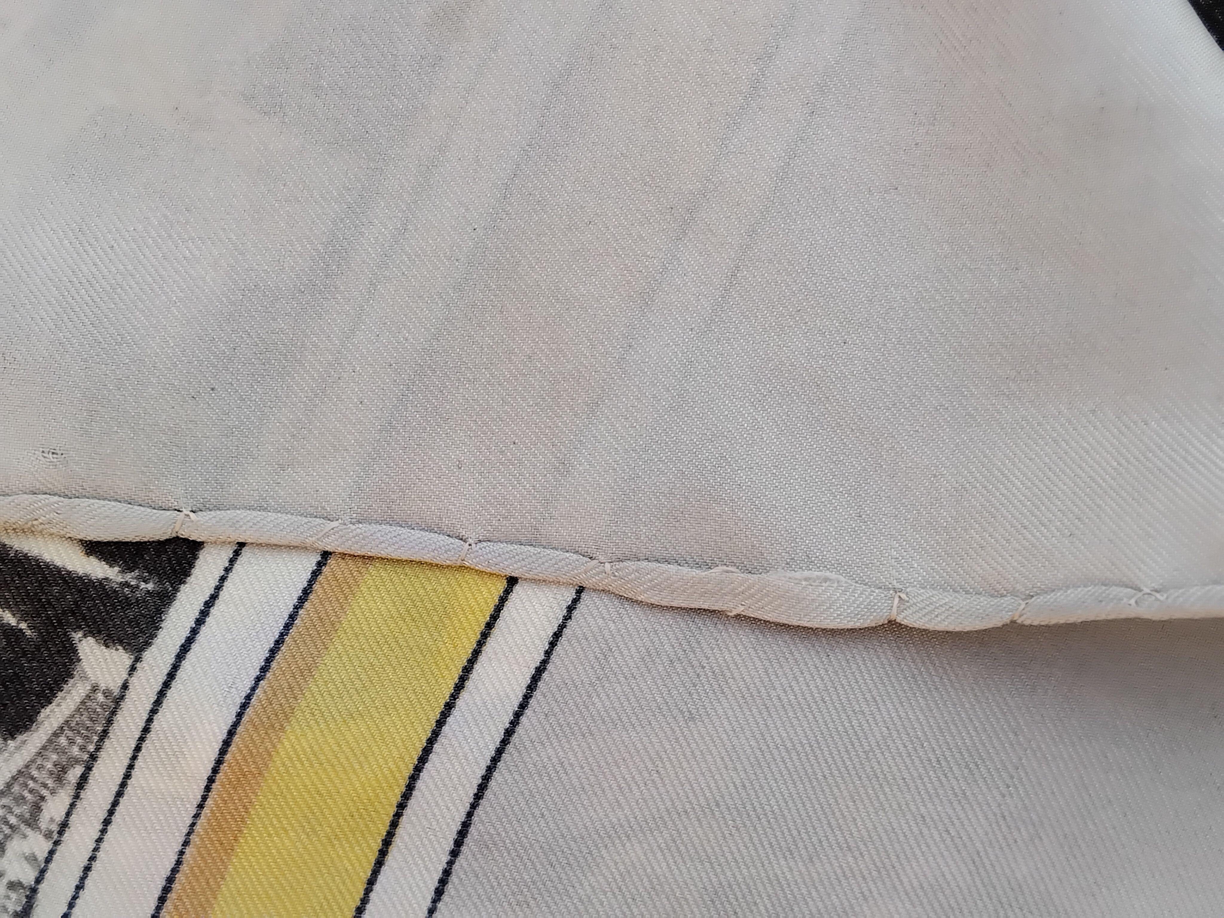 Hermès Vintage Paris Silk Scarf Hugo Grygkar Notre Dame de Paris 1943 For Sale 10