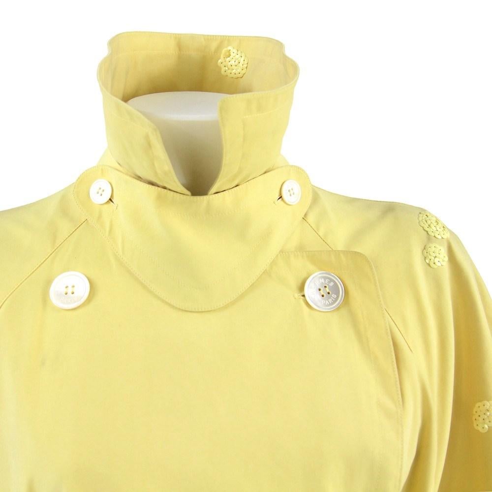 mens yellow trench coat
