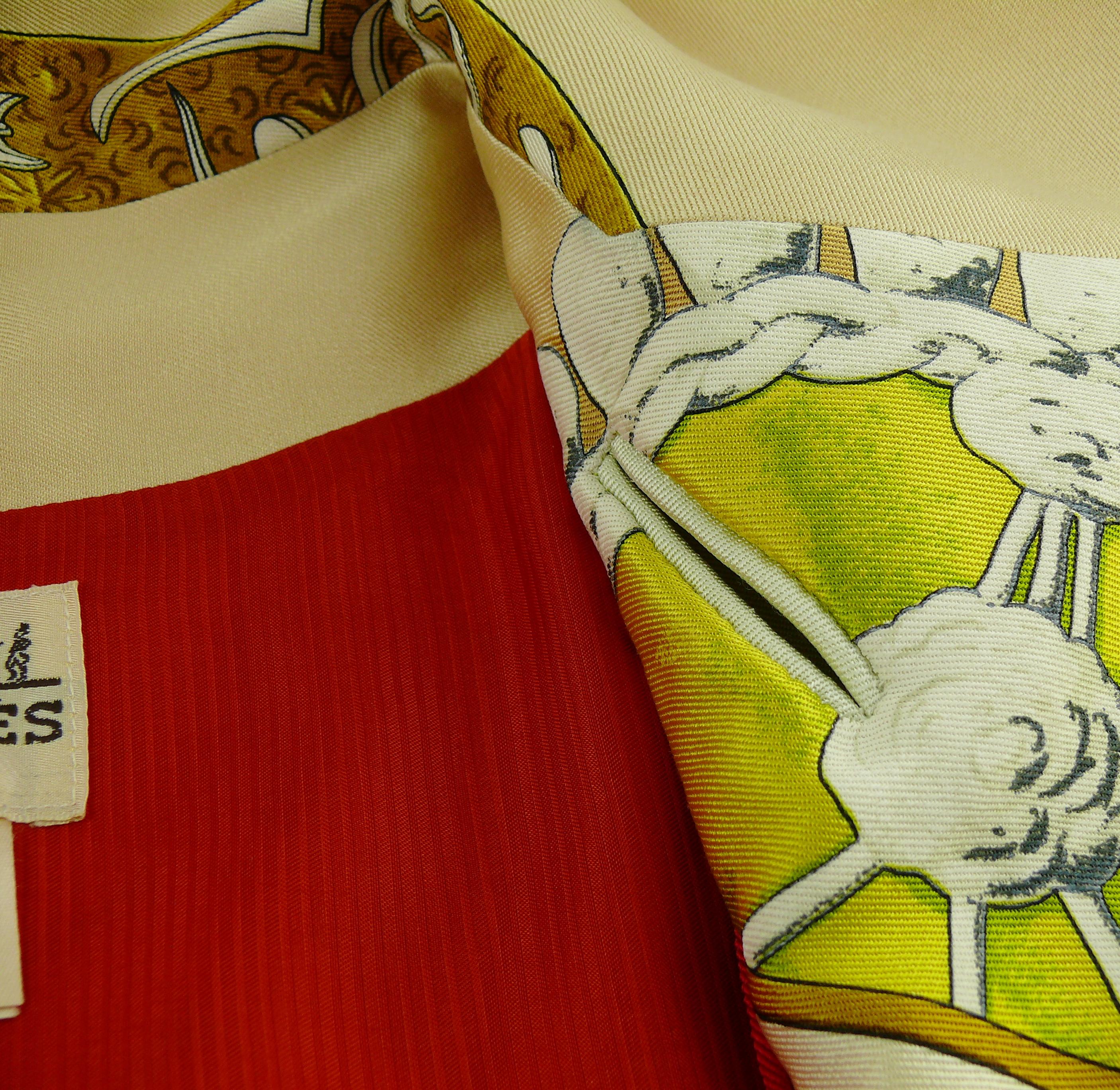 Hermes Vintage Plaza De Toros Bullfighting Silk Blazer 4