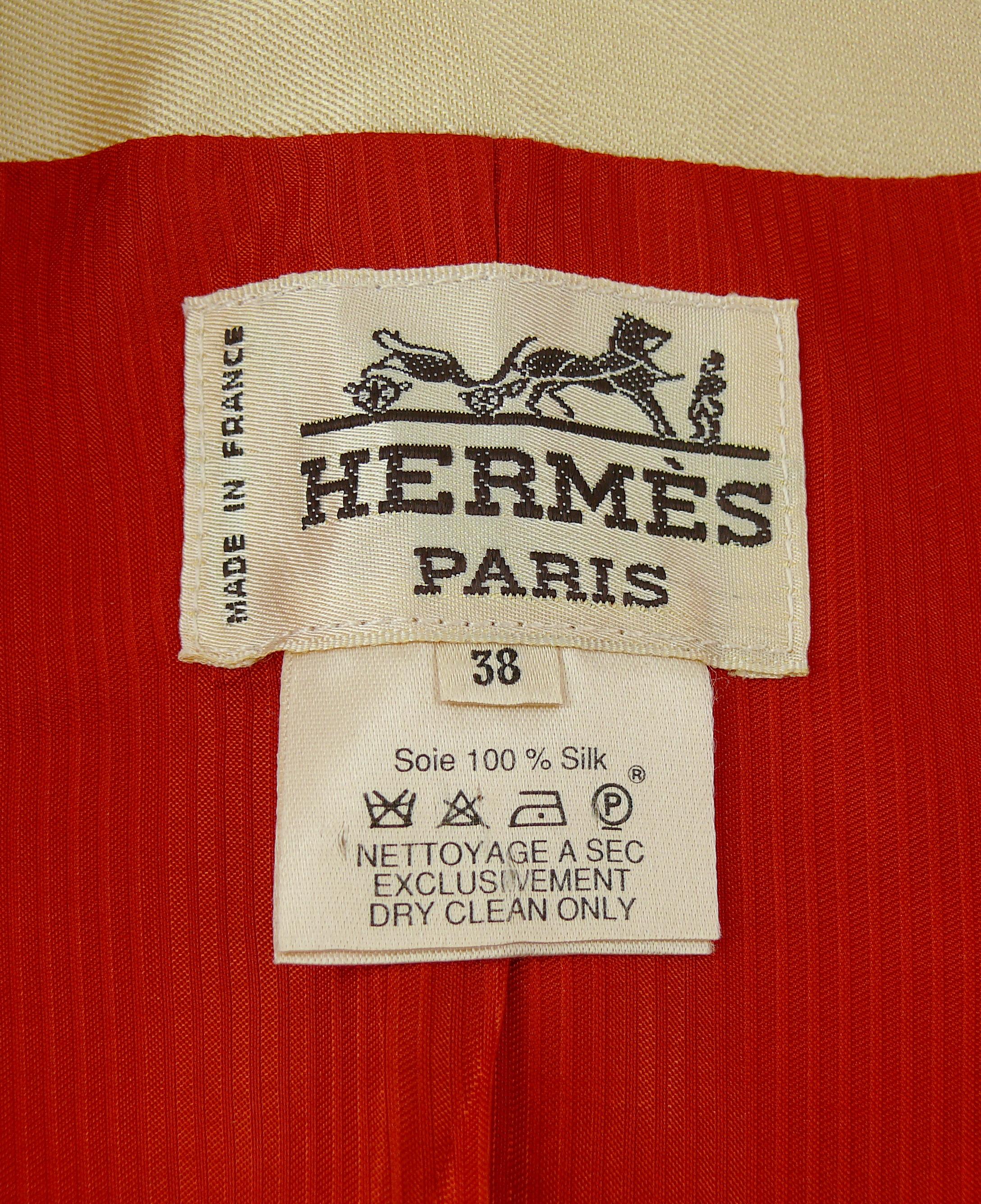 Hermes Vintage Plaza De Toros Bullfighting Silk Blazer 5
