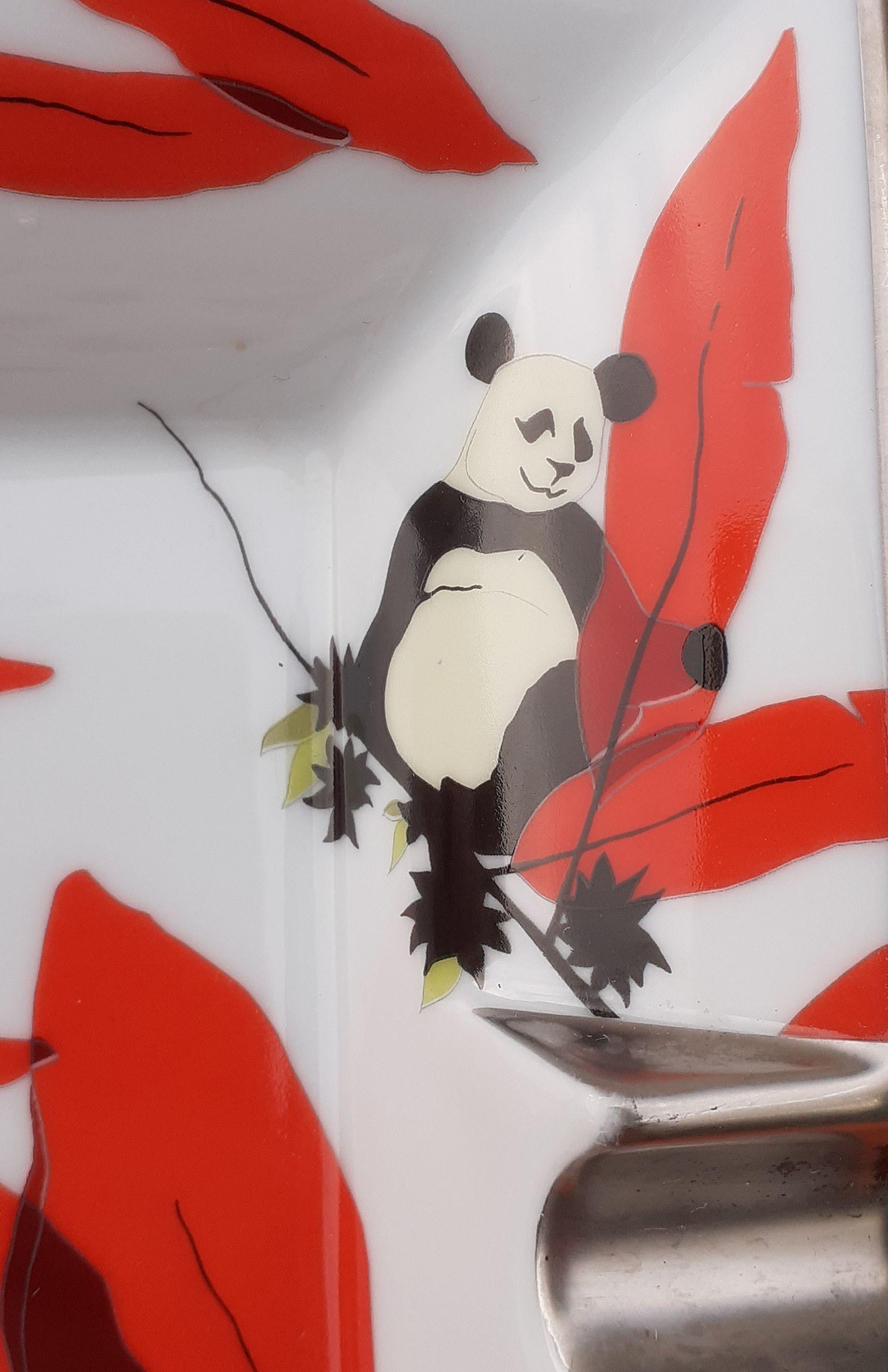 Hermès Vintage Porcelain Ashtray Change Tray Panda Bear Rare  1