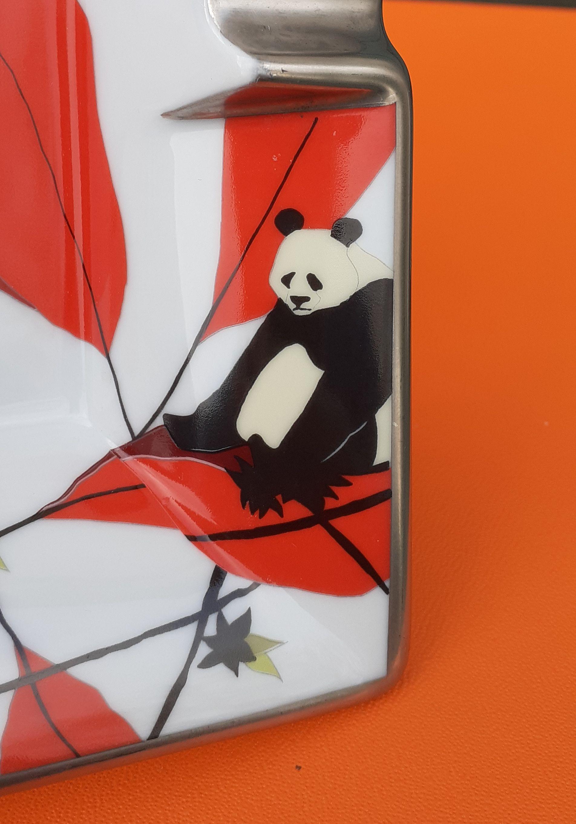 Hermès Vintage Porcelain Ashtray Change Tray Panda Bear Rare  2