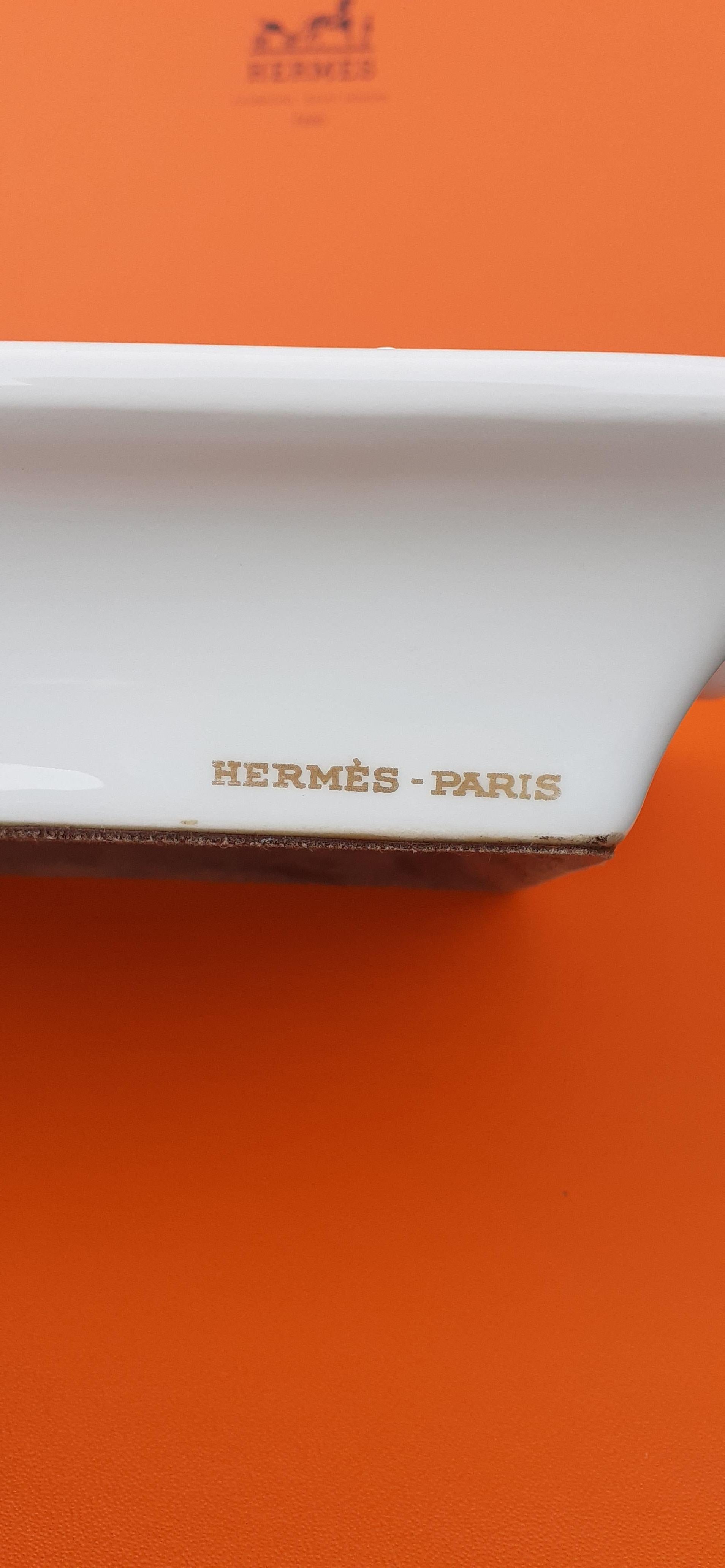 Hermès Vintage Porcelain Ashtray Change Tray The Seahorse Mythology in Porcelain 7