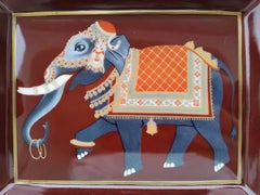 Hermès Vintage Porcelain Cigar Ashtray Change Tray Elephant India Asia