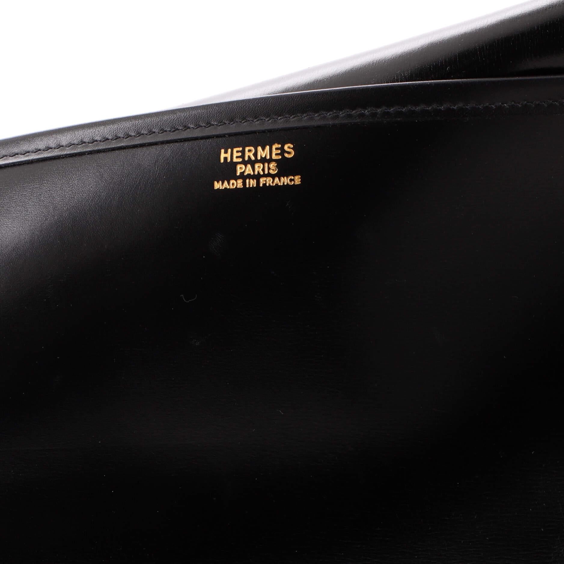 Hermes Vintage Portfolio Document Holder Box Calf Medium 2