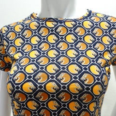 Hermes Vintage Printed Cotton T-Shirt