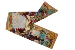 Hermès Vintage Rare étole en soie Columbus