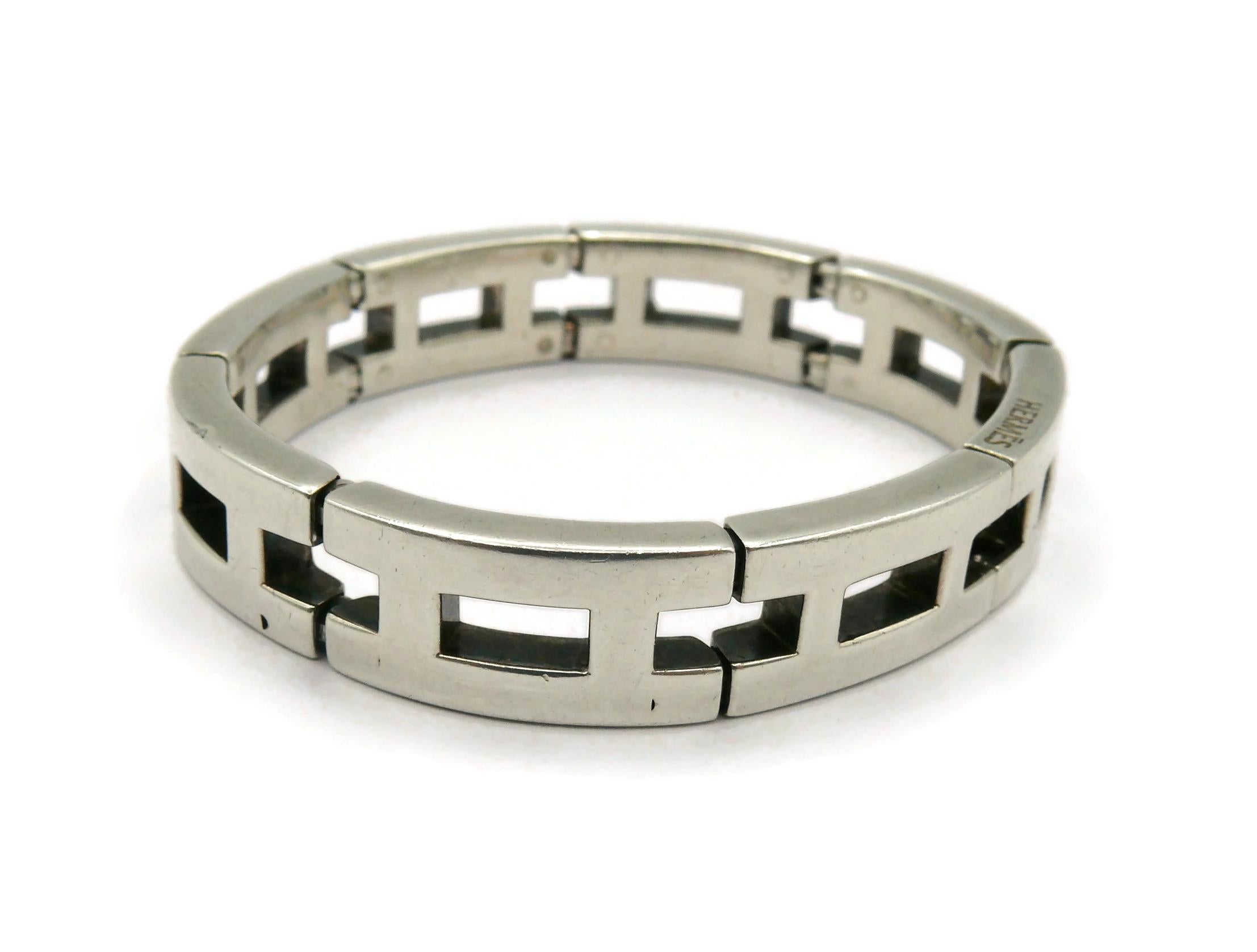 silver hermes bracelet