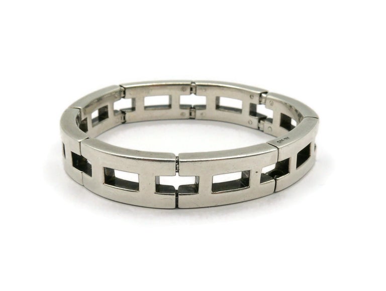 お手頃価格 Rare Vintage HERMES Sterling Sale For Bracelet Link H Silver アクセサリー