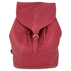 Hermes Vintage Red Leather Backpack