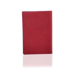 Hermes Vintage Cuir rouge Agenda simple Couverture de carnet de notes