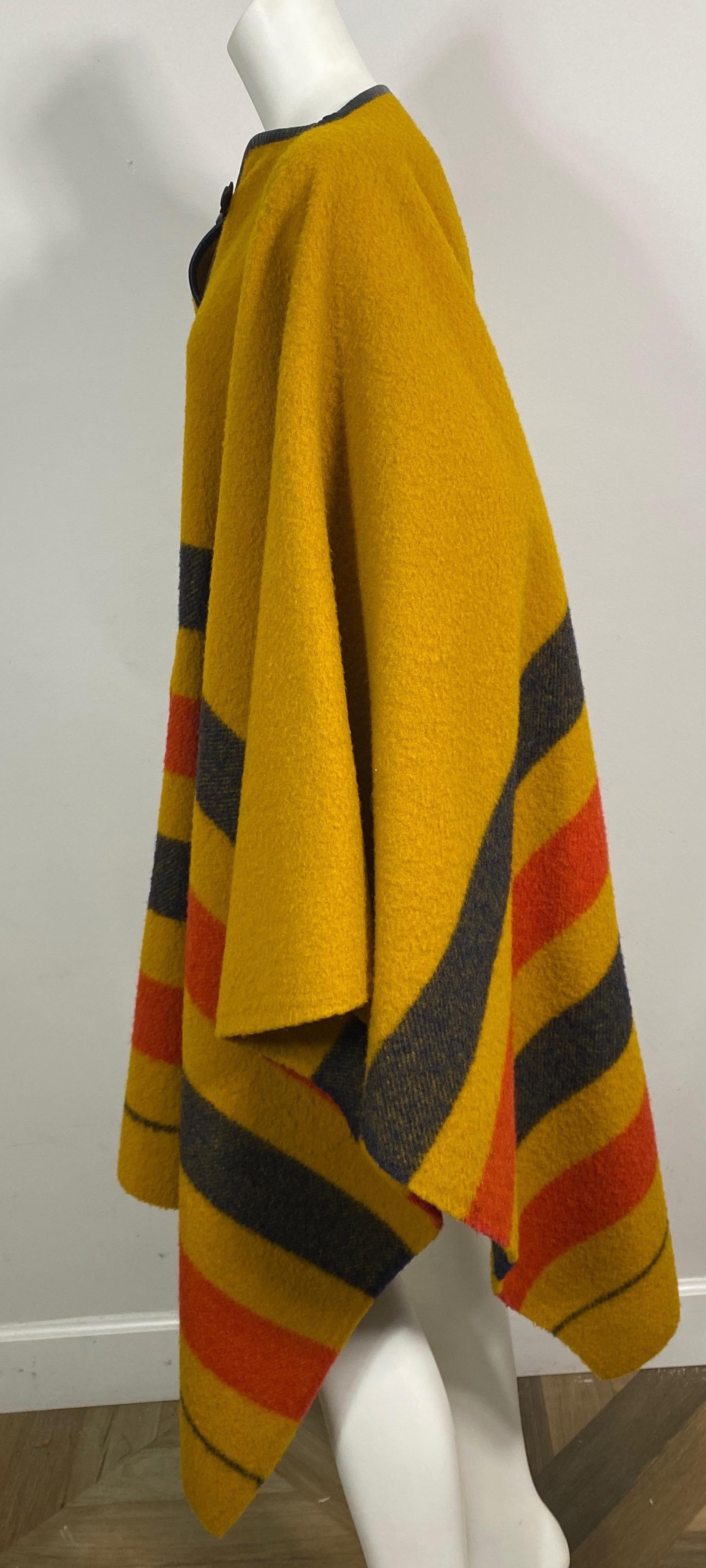 Hermes Vintage Rocabar Wool Large Poncho 7
