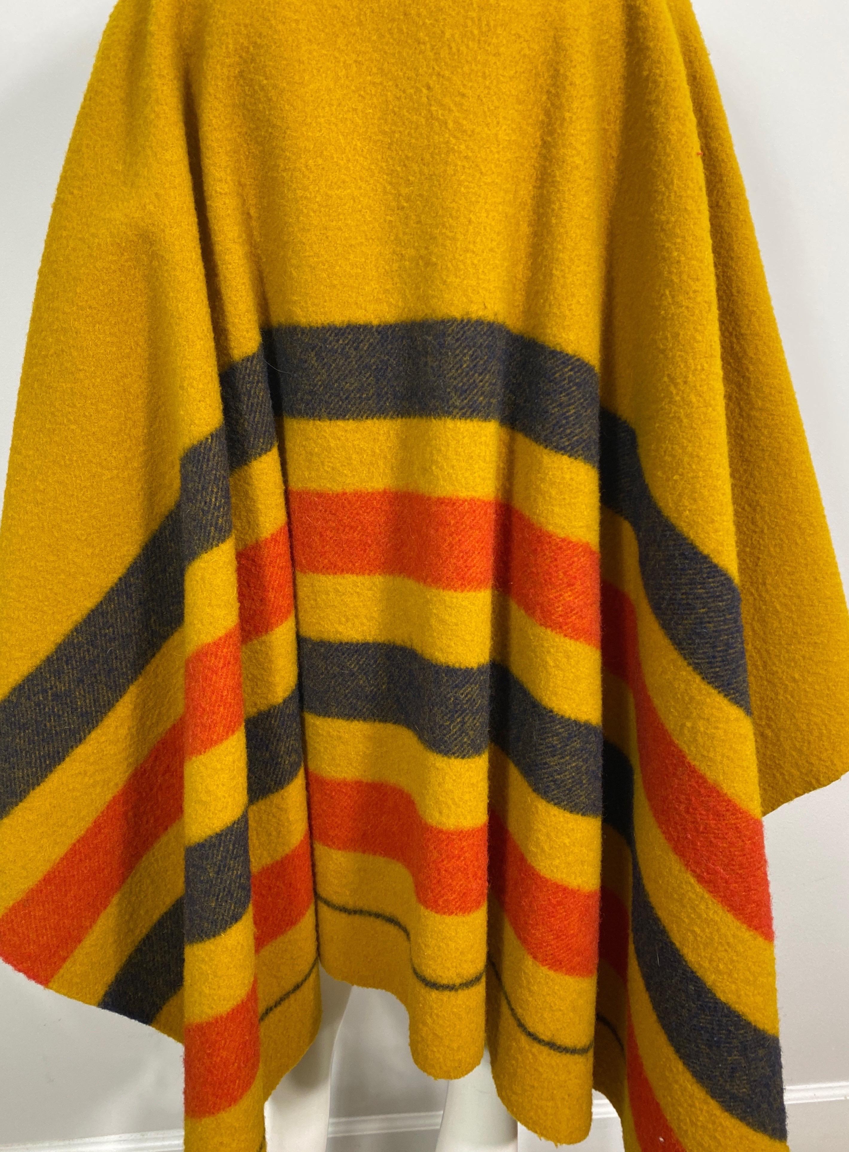 Hermes Vintage Rocabar Wool Large Poncho 11