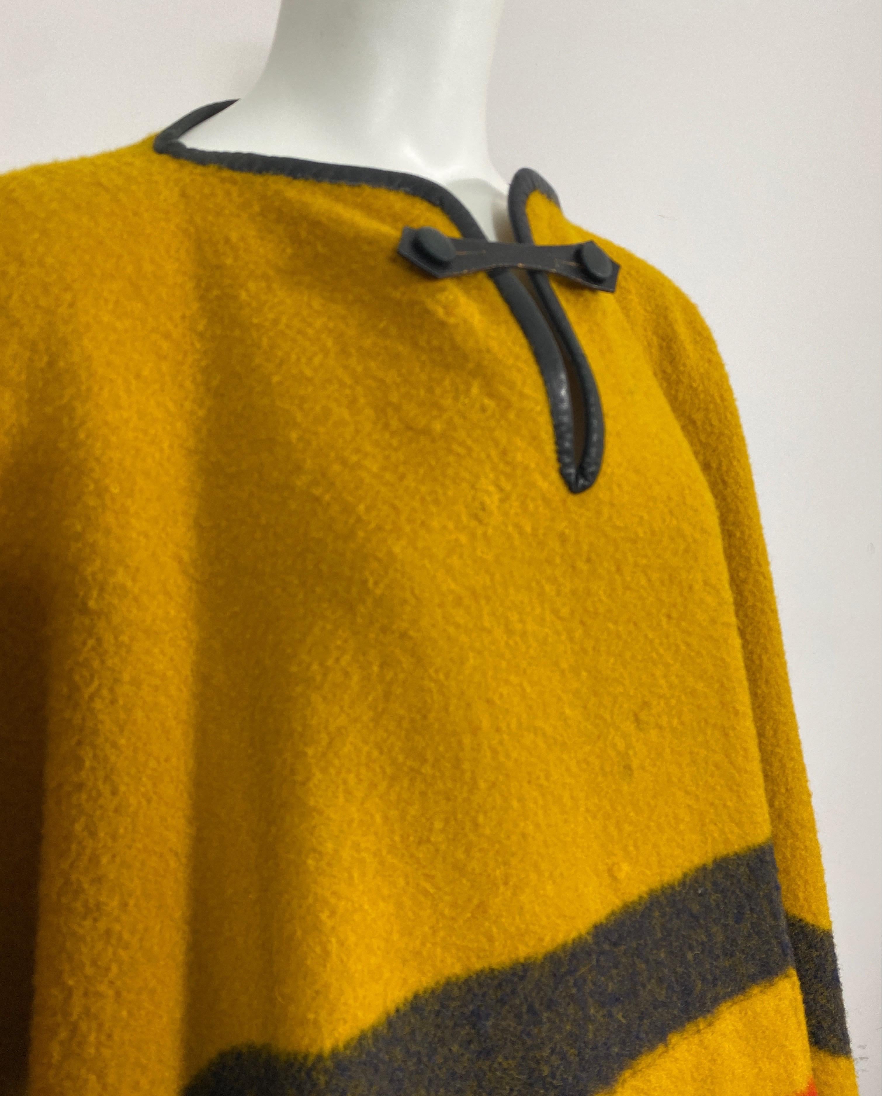 Hermes Vintage Rocabar Wool Large Poncho 1