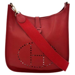 Hermes Vintage Rouge Epsom Evelyne GM III 29