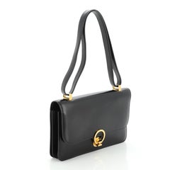 Hermes Vintage Sac Ring Shoulder Bag Box Calf