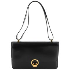 Hermès Vintage Sac Ring Shoulder Bag Box Calf