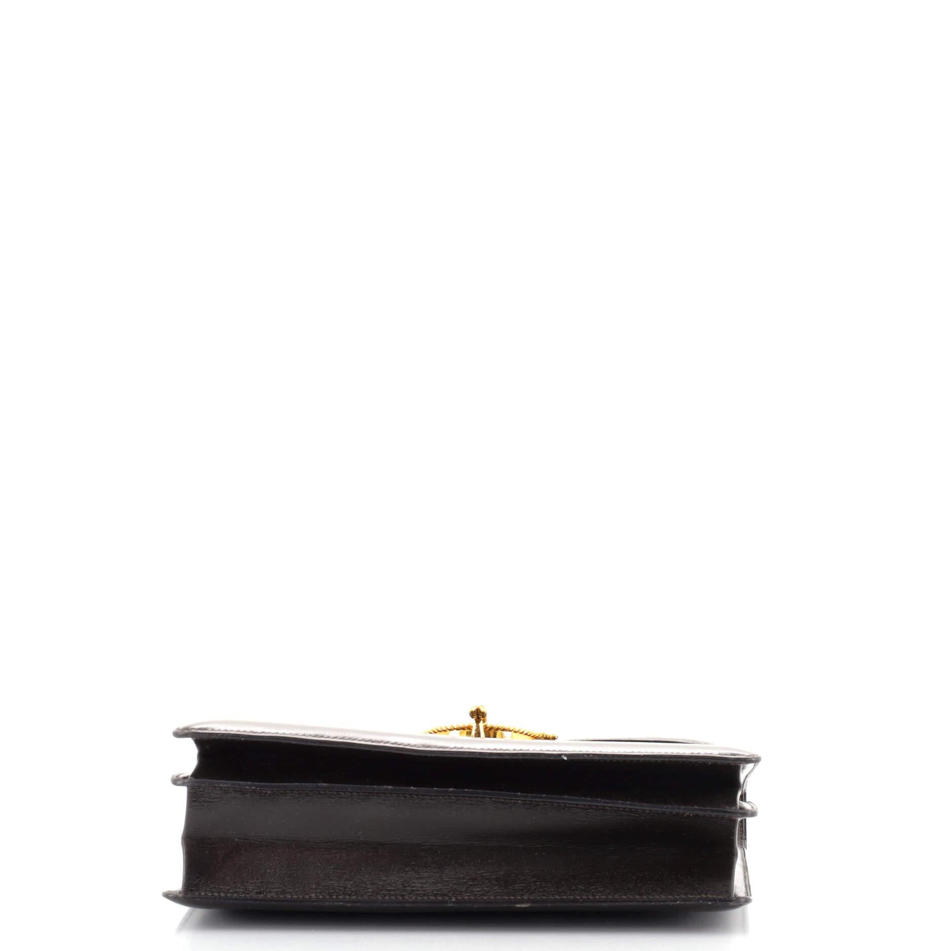 Hermes Vintage Sac Vasco Top Handle Bag Box Kalb im Zustand „Gut“ in NY, NY